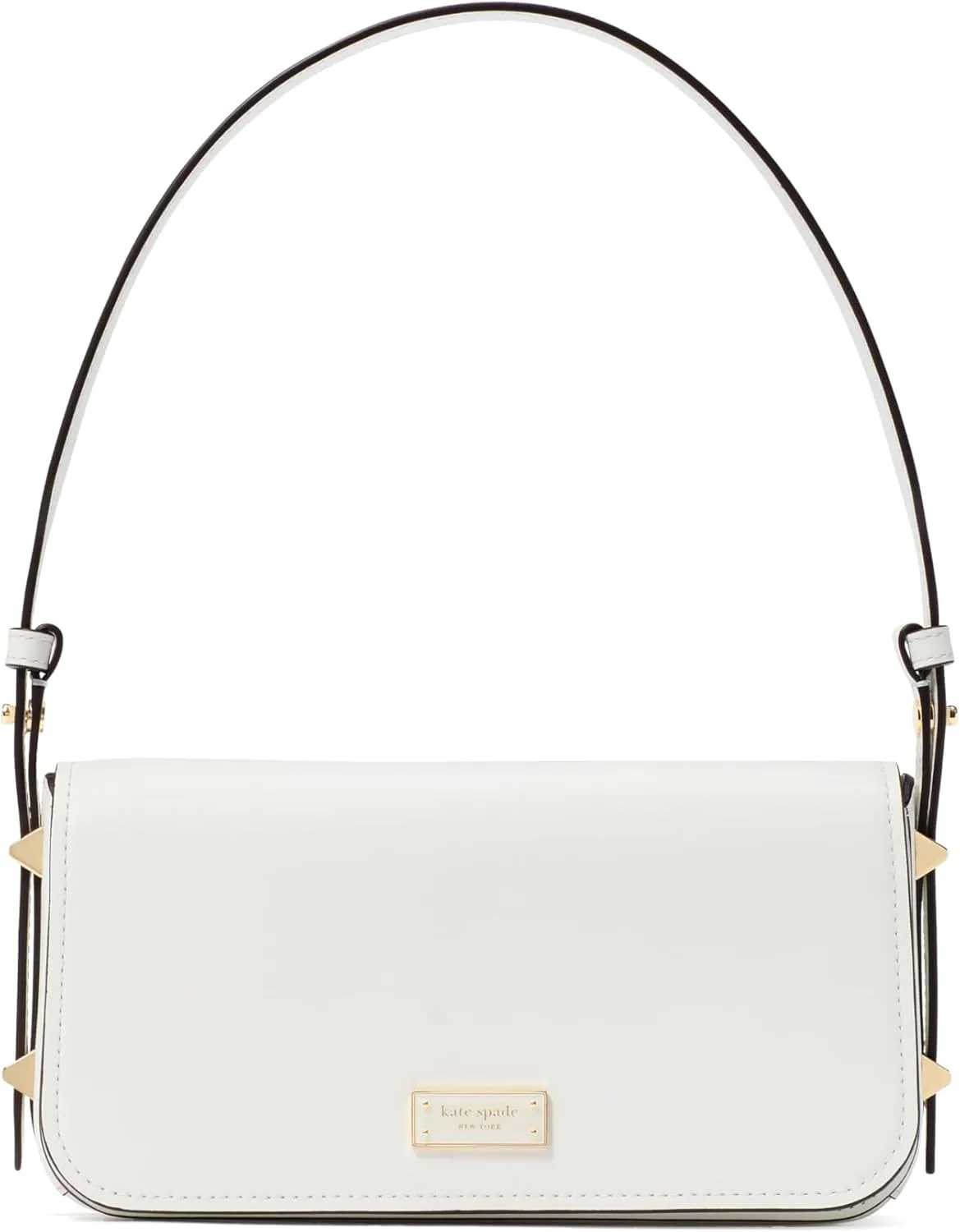 kate spade new york LIV Smooth Leather Small East-west Shoulder, True White