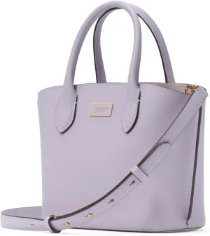 kate spade new york Suite CROSSGRAIN Leather Crossbody Tote, Lavender Cream