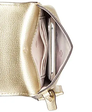 kate spade new york Sylvia North South Flap Crossbody Pale Gold One Size