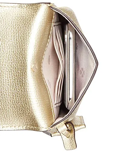 kate spade new york Sylvia North South Flap Crossbody Pale Gold One Size