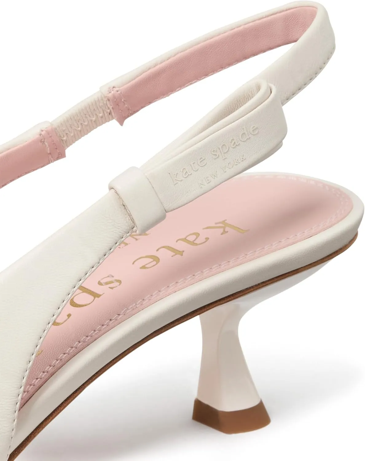 kate spade new york Women's Riley Slingback Smooth Leather Kitten Heel