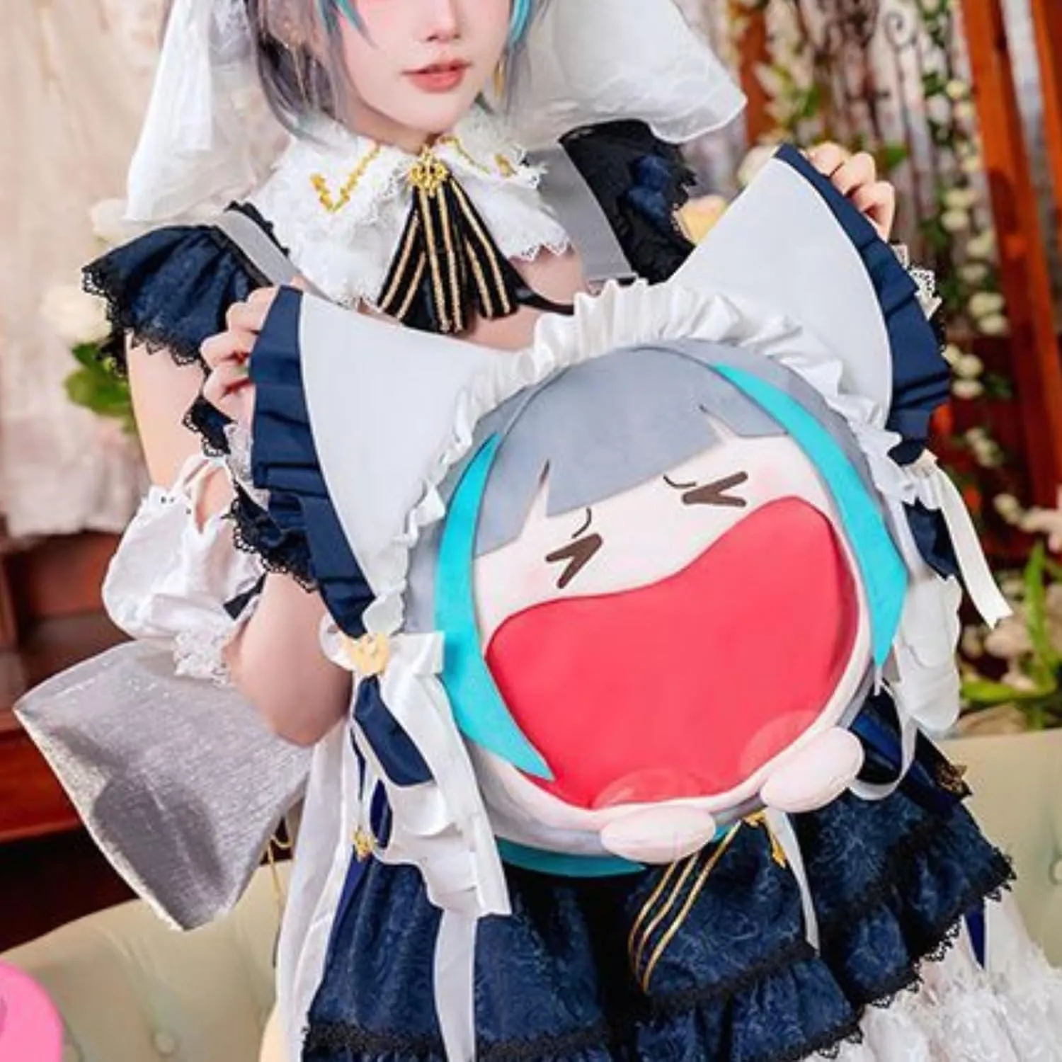 Kawaii Backpack with Kawaii Pin and Accessories, Comic-Con y2k Shoulder Bag Daypack cute Backpack Grunge Itabag Purse (Cute maid)
