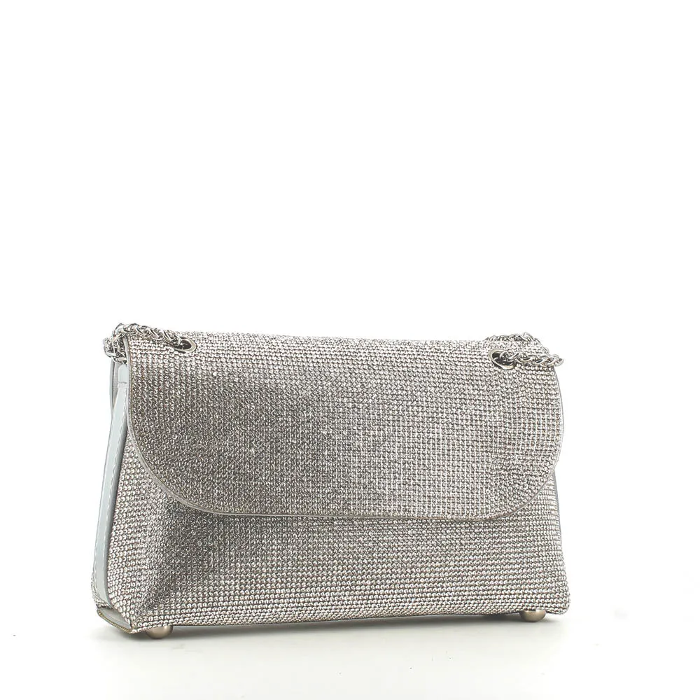 Kharisma Lia Strass Occasion Bag Silver
