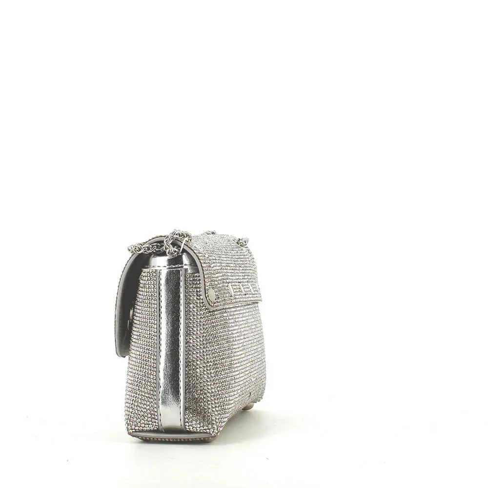 Kharisma Lia Strass Occasion Bag Silver