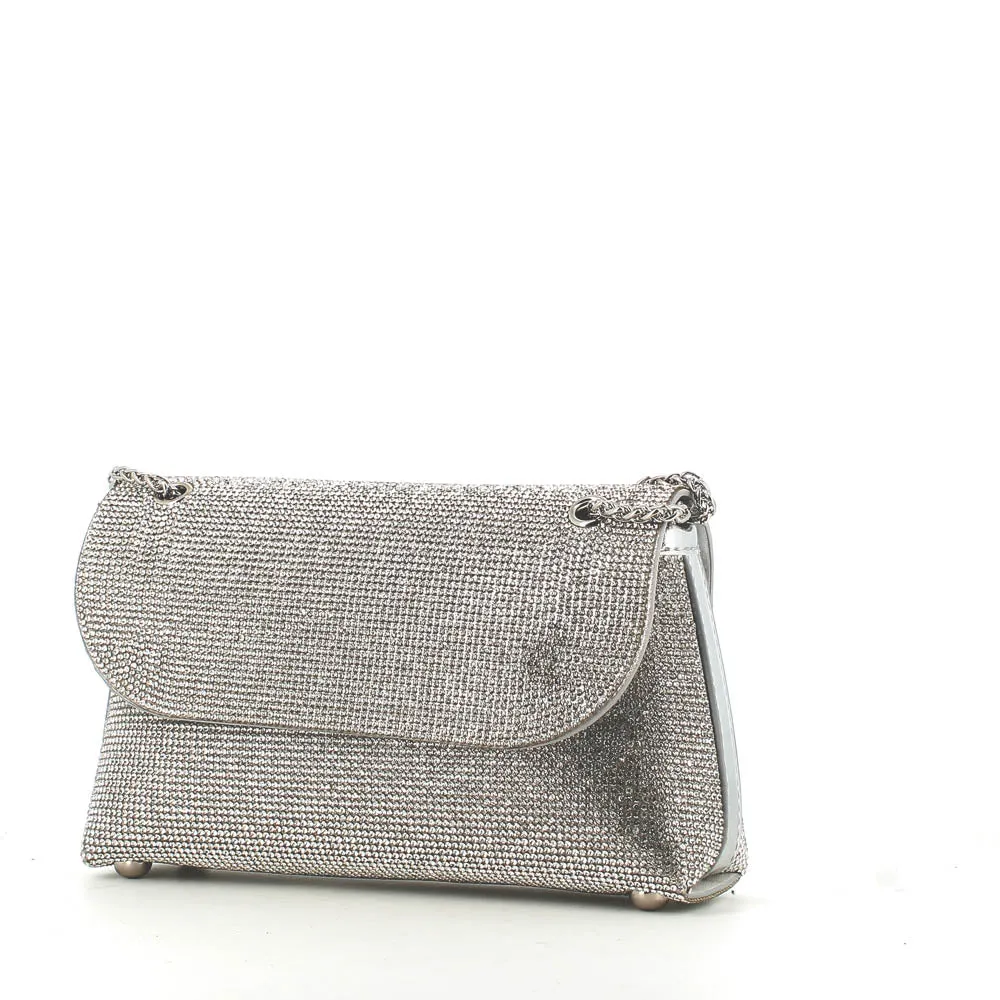Kharisma Lia Strass Occasion Bag Silver