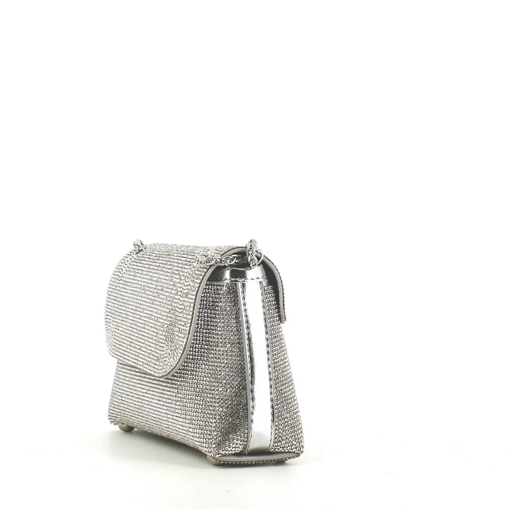Kharisma Lia Strass Occasion Bag Silver