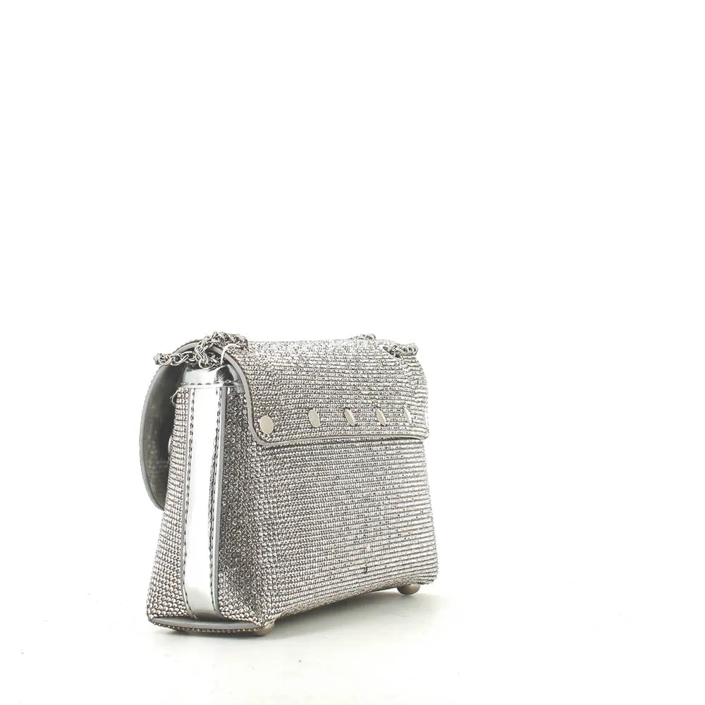 Kharisma Lia Strass Occasion Bag Silver