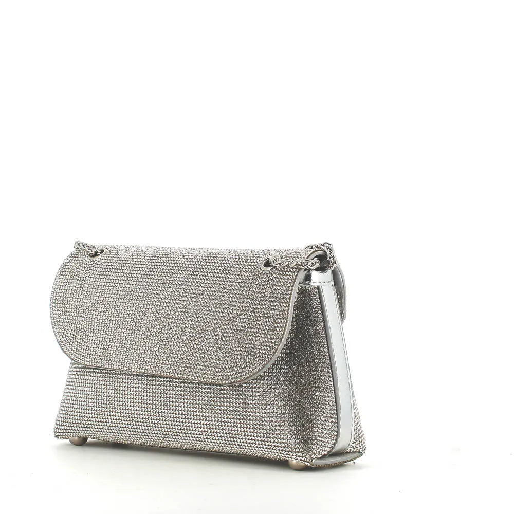 Kharisma Lia Strass Occasion Bag Silver