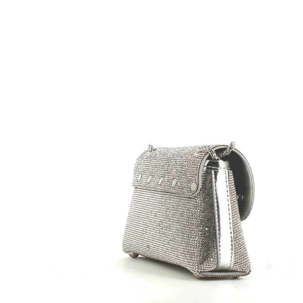 Kharisma Lia Strass Occasion Bag Silver