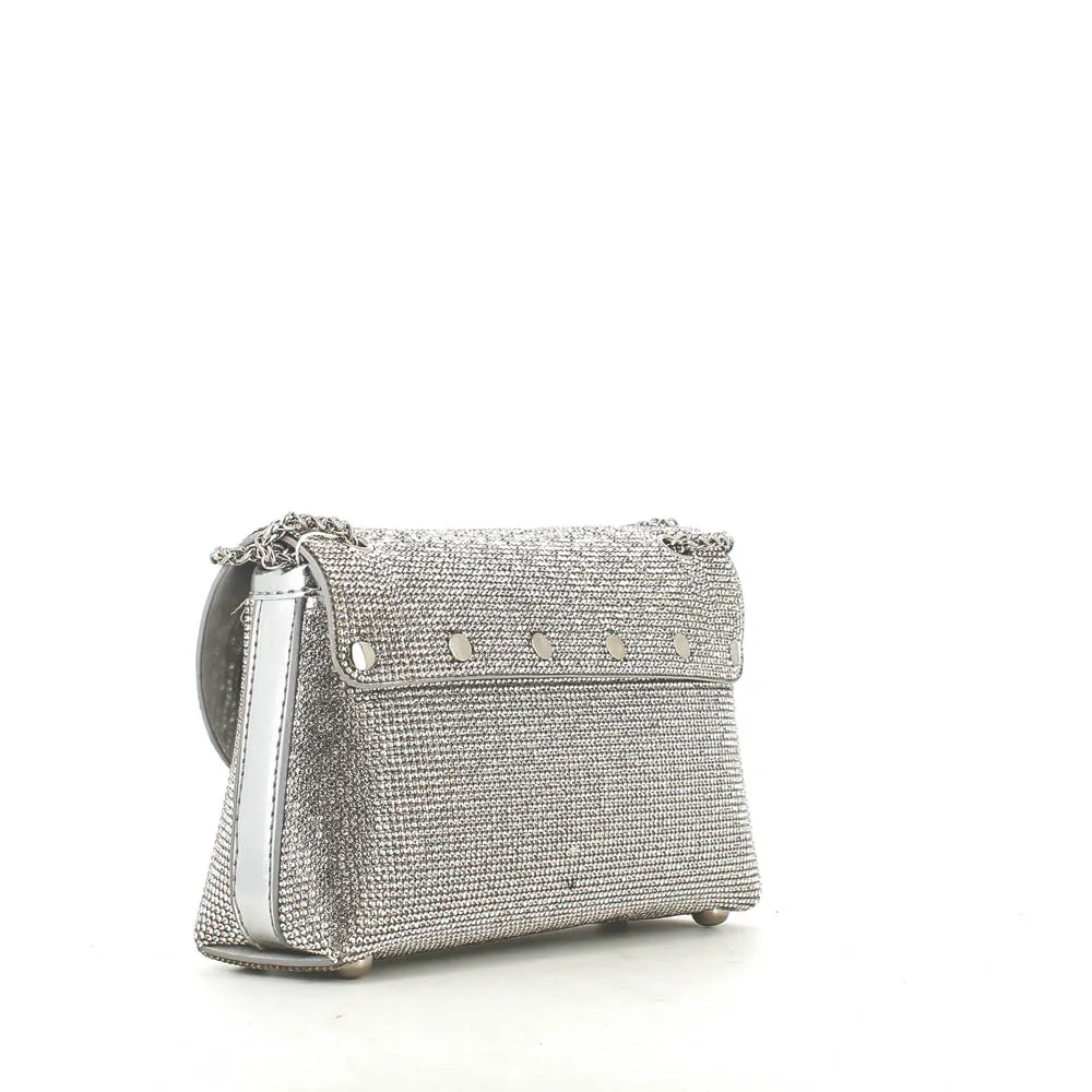 Kharisma Lia Strass Occasion Bag Silver
