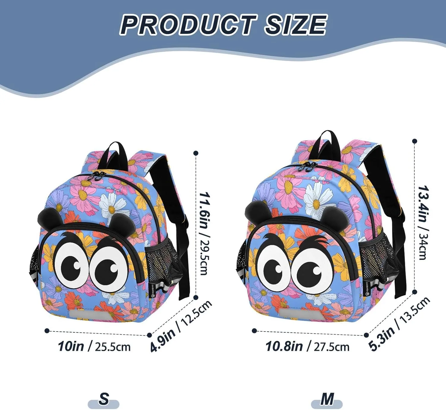 Kids Backpack for Boys Girls Toddler Bags Mini Backpacks Bookbag Cosmos Flower Child 3-6 Preschool