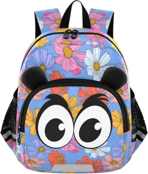 Kids Backpack for Boys Girls Toddler Bags Mini Backpacks Bookbag Cosmos Flower Child 3-6 Preschool