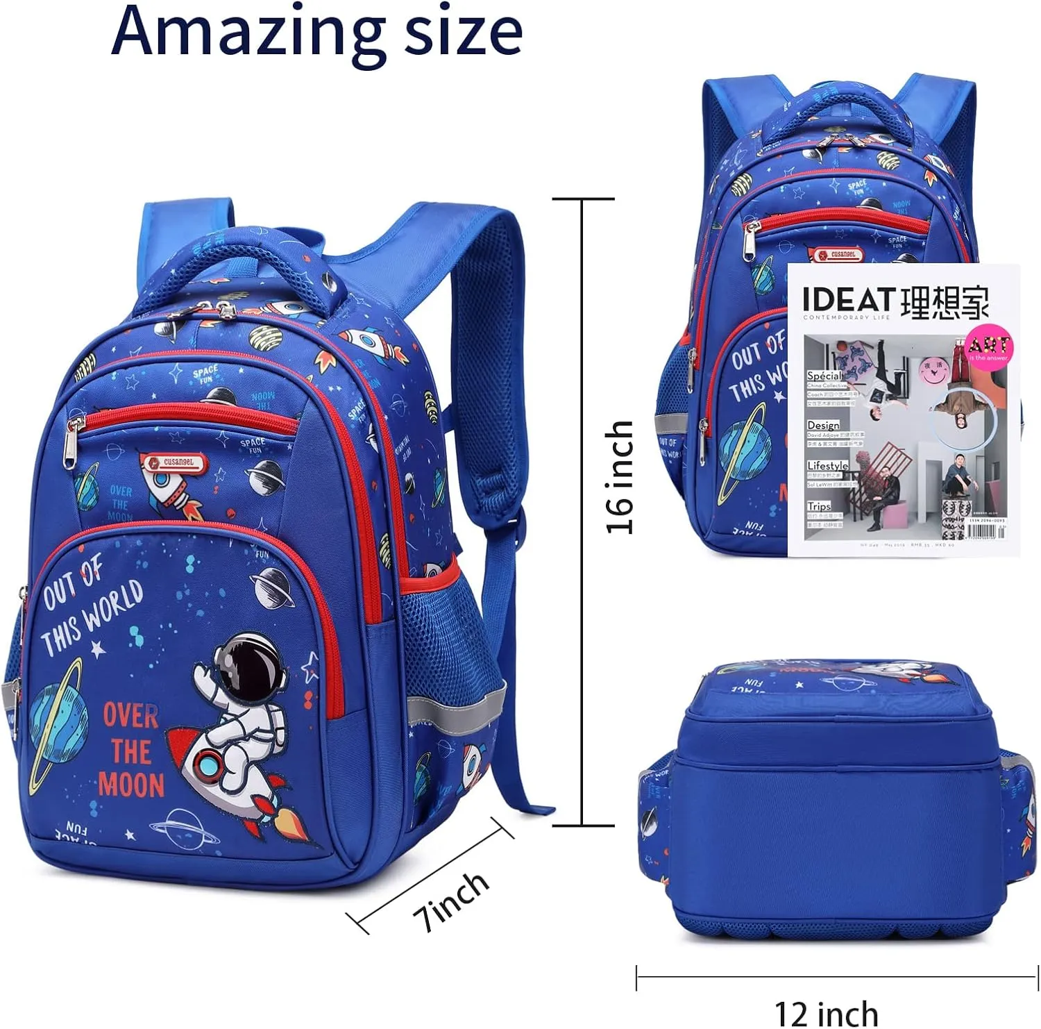 Kids Backpack for Girls Preschool Elementary Kindergarten School Bag 15.6″ Multifunctional Cute Large Capacity