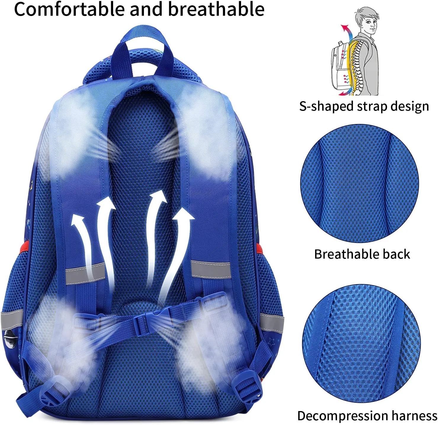 Kids Backpack for Girls Preschool Elementary Kindergarten School Bag 15.6″ Multifunctional Cute Large Capacity