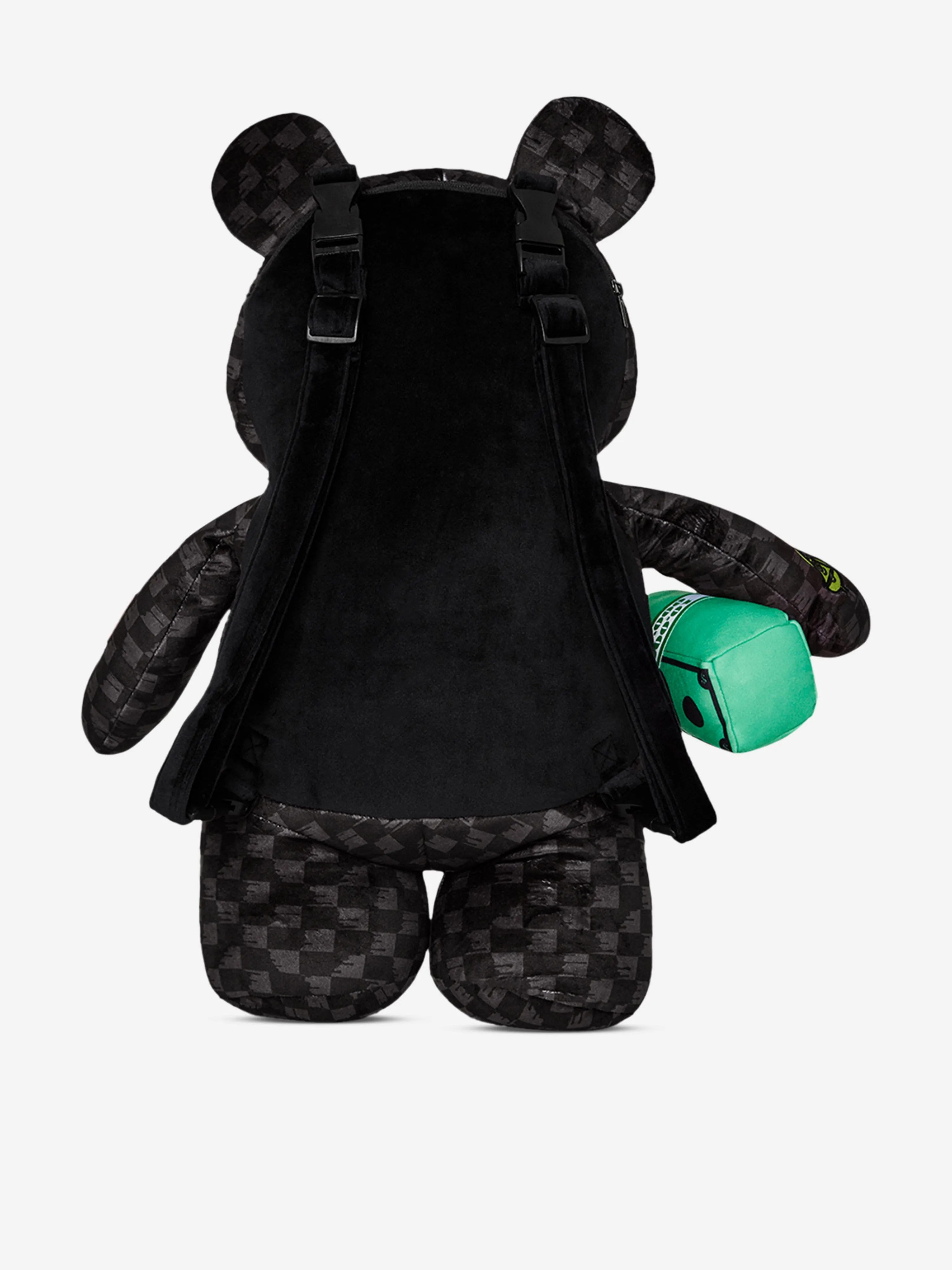 Kids Slime Takeover Teddy Bear Backpack in Black (46cm)