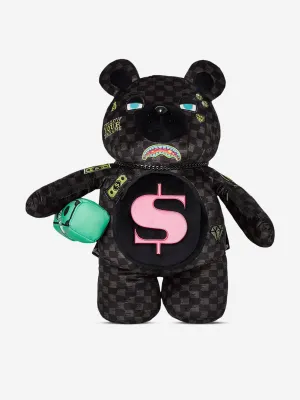 Kids Slime Takeover Teddy Bear Backpack in Black (46cm)