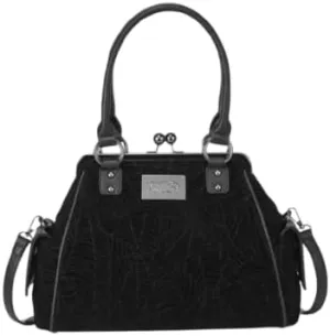 Killstar Ceaseless Night Bag Clasp Top Handle Spiderweb Detail Goth KSRA010131