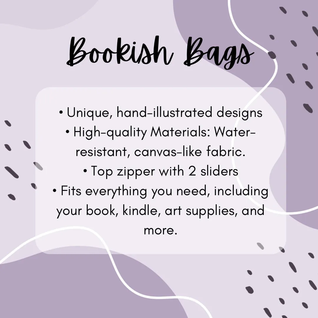 Kindle Crossbody Bag | Floral Dragons | Fantasy Bookish Merch