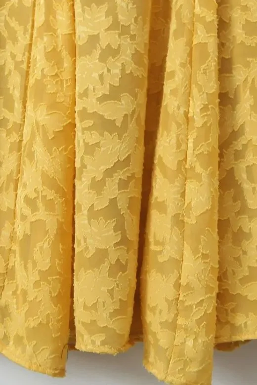 Kora Bodycon Maxi Dress - Lemon Yellow