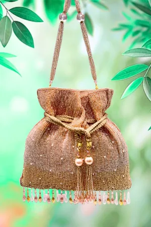 La Reat's Prime Women's Bridal Fancy Party Hand Embroidery Potli Bags