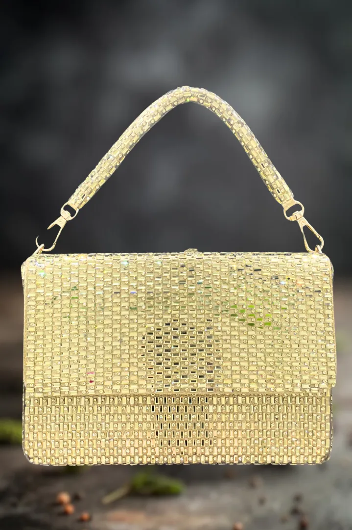 La Reat's Shine Women's Bridal Fancy Party  Clutch Purse