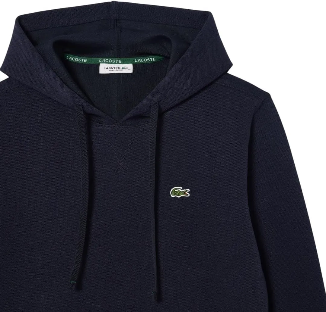 Lacoste Women's Relaxed Fit Double Face Pique Hoodie