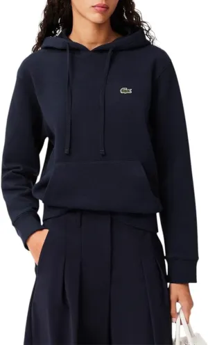 Lacoste Women's Relaxed Fit Double Face Pique Hoodie