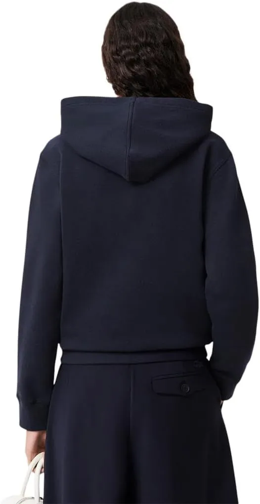 Lacoste Women's Relaxed Fit Double Face Pique Hoodie