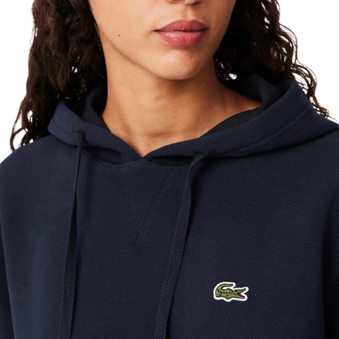 Lacoste Women's Relaxed Fit Double Face Pique Hoodie