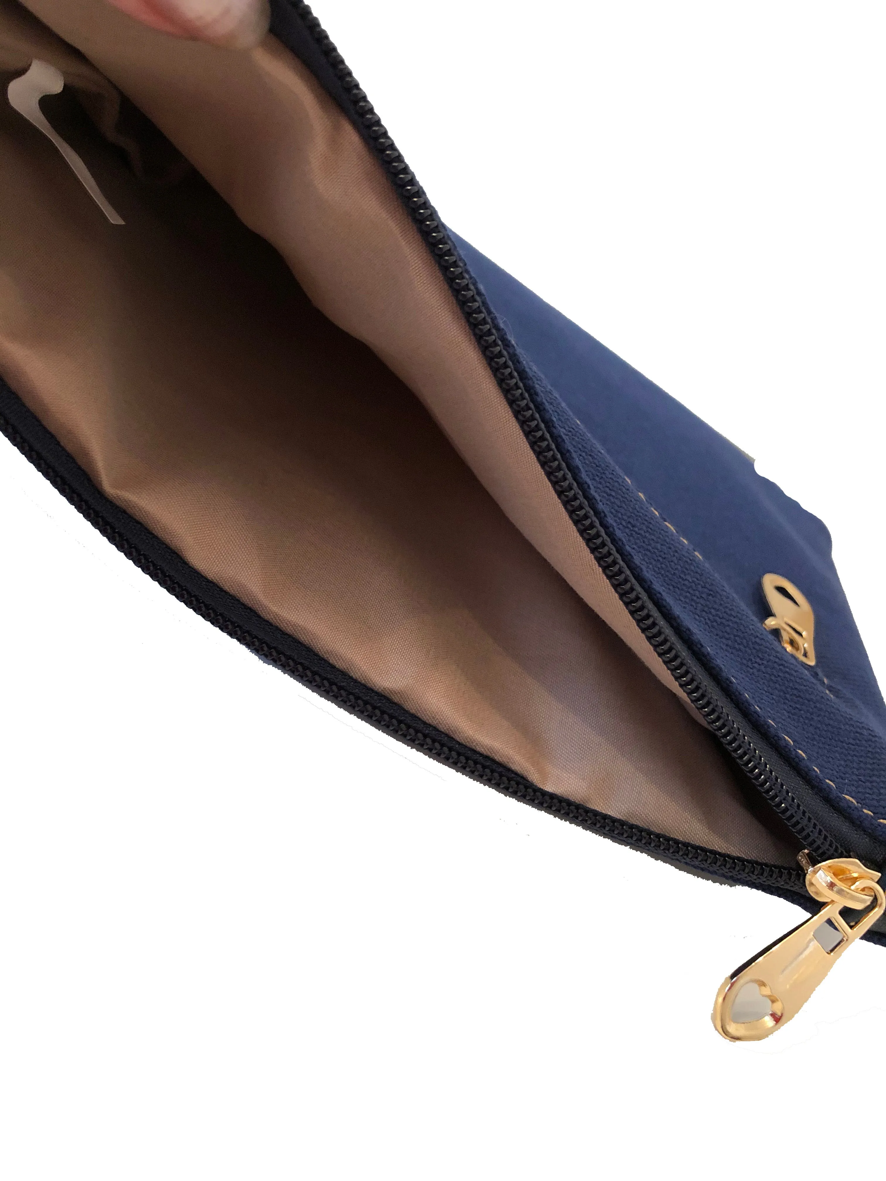 Ladies Sparkle Star Canvas Crossbody or Wristlet Clutch Bag - Choice of Colours
