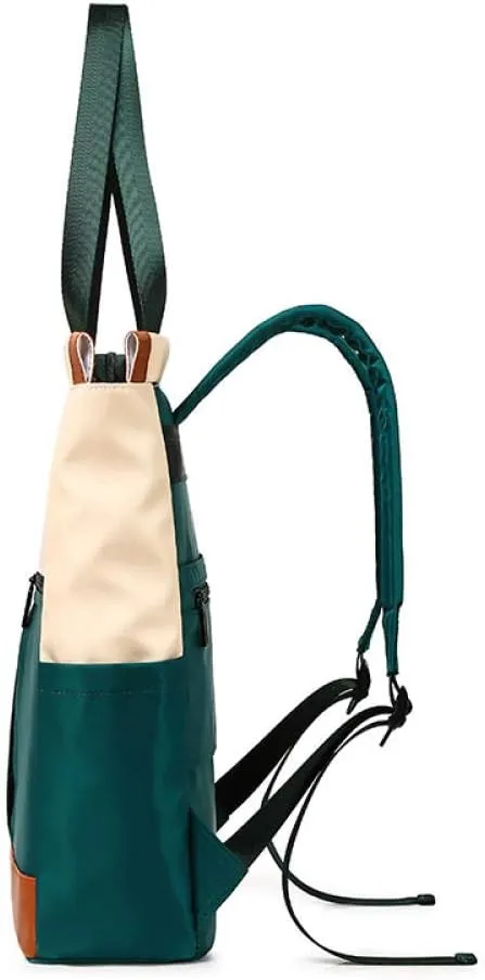 Large capacity wild ladies shoulder bag, waterproof nylon bag, lightweight outdoor crossbody bag, multifunctional backpack-Beige