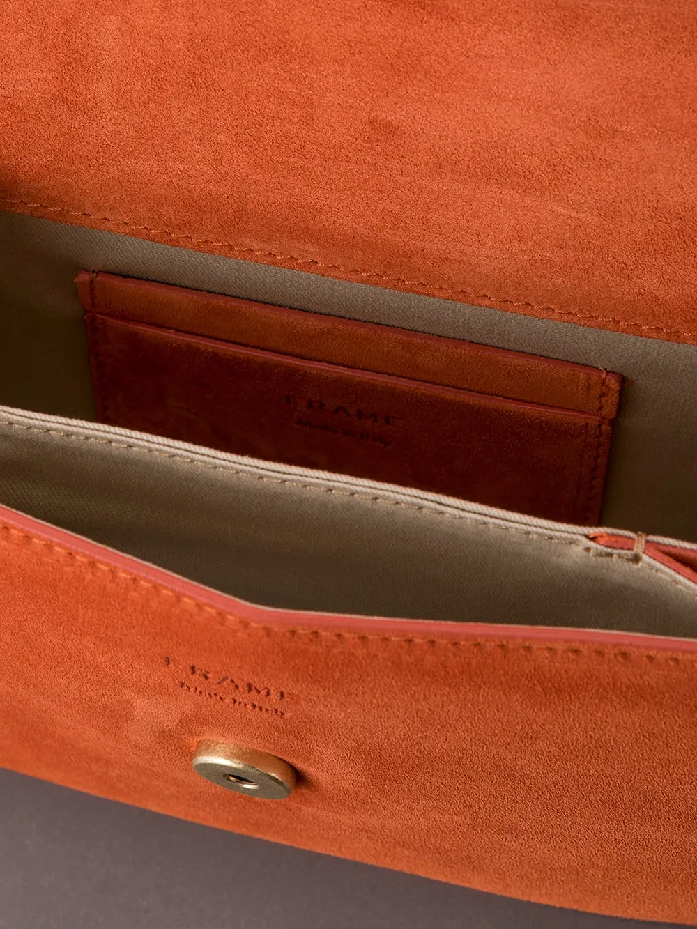Le Signature Small Top Handle in Burnt Orange