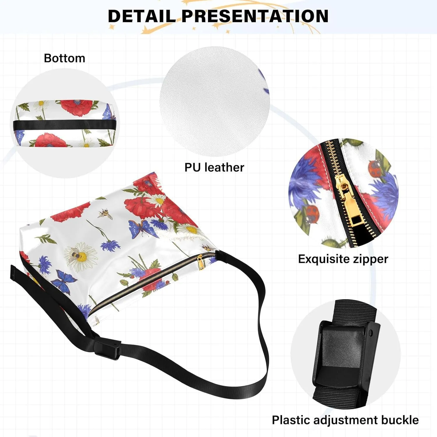 Leather Crossbody Purse for Women Men Lightweight Medium Crossbody Bag Shoulder Handbags for Running Hiking