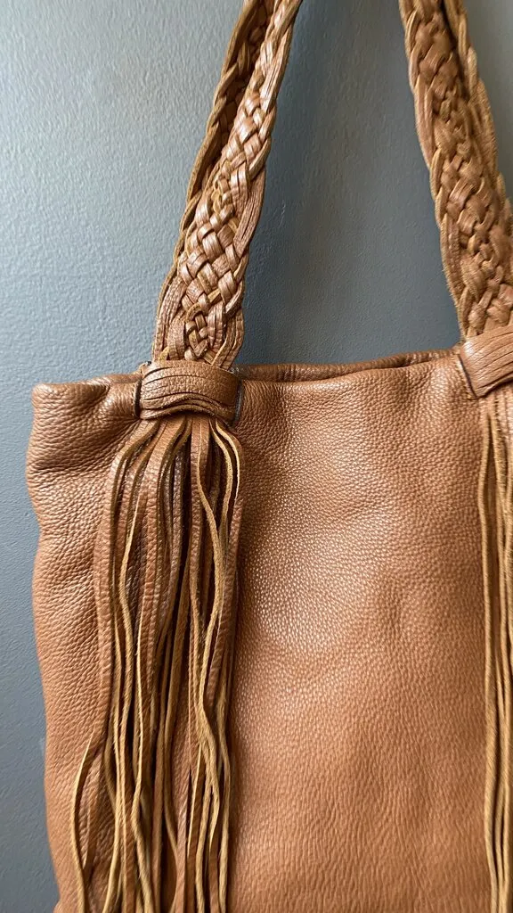 Leather Fringe Shoulder Bag