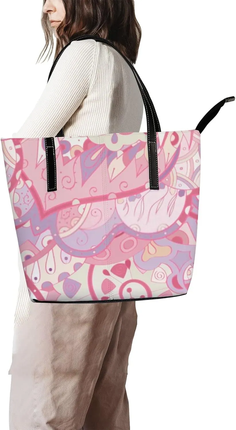 Leather Handbags Women's Crossbody Handbags Work Tote Bags for Women Coach Handbags Tote Bag with Zipper.