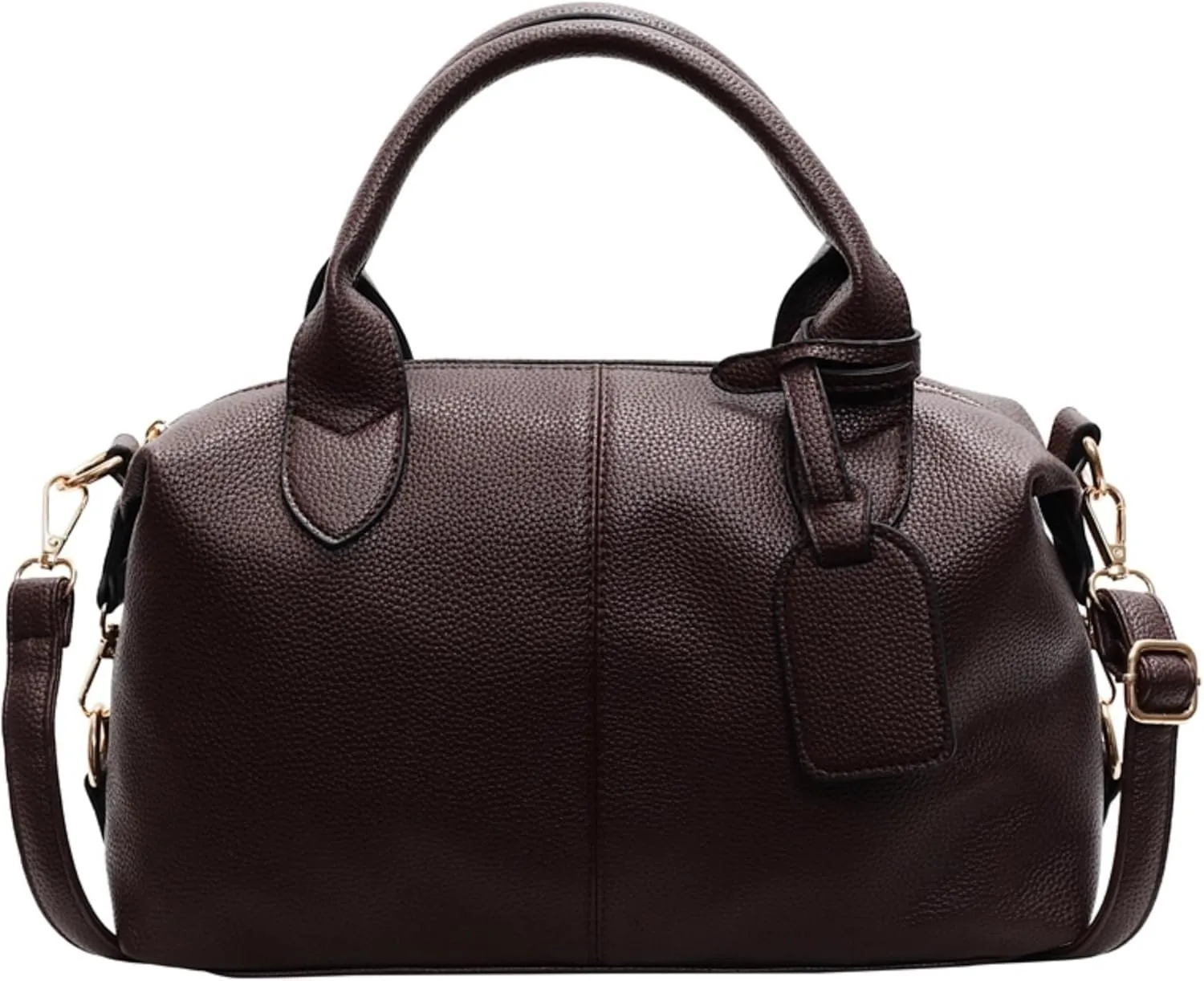 Leather Tote Bag Women City Bowling Bags Trendy Crossbody Handbags Cute Top Handle Purse Y2k Streetwear