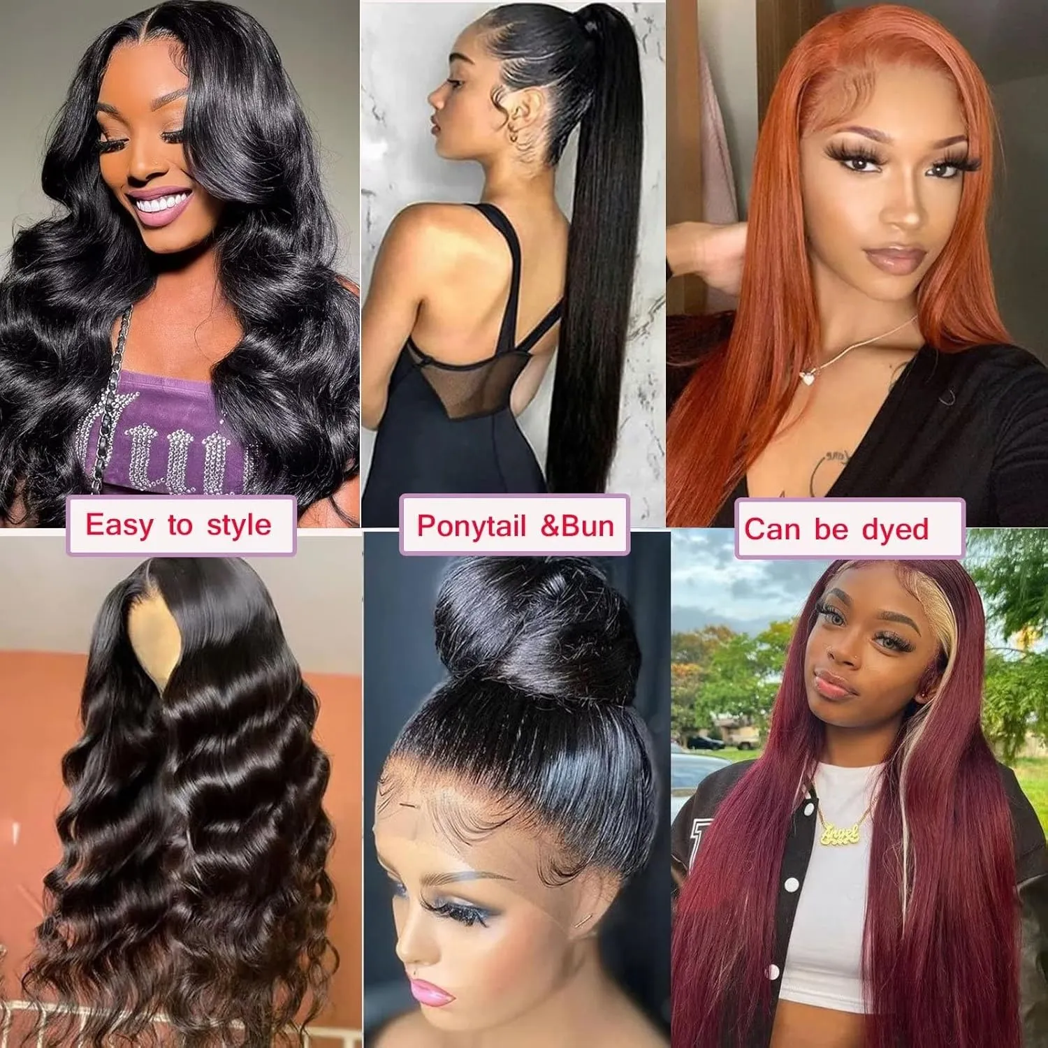 Lemoda 26Inch 13x6 SKINLIKE Real HD Lace Wigs 180% Density 12A Brazilian Straight Virgin Human Hair Lace Frontal Wigs Invisible 0.1mm Ultra-thin Frayed Ends Lace Front Wig Pre Plucked Tiny Knots