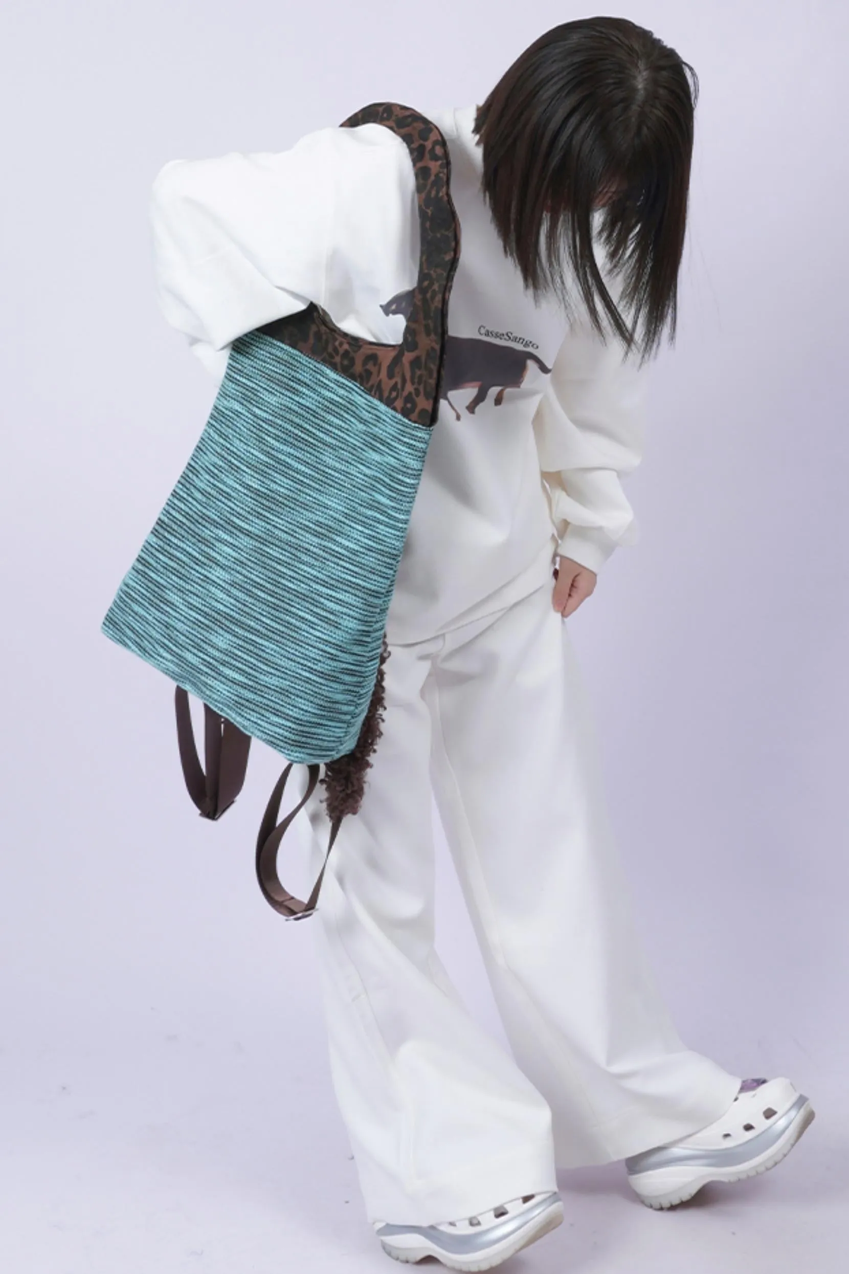 Leopard Fur Shoulder Bag