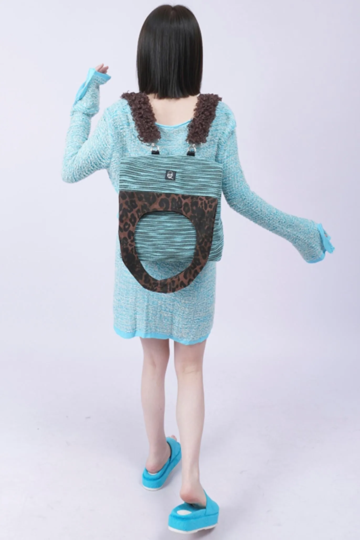 Leopard Fur Shoulder Bag