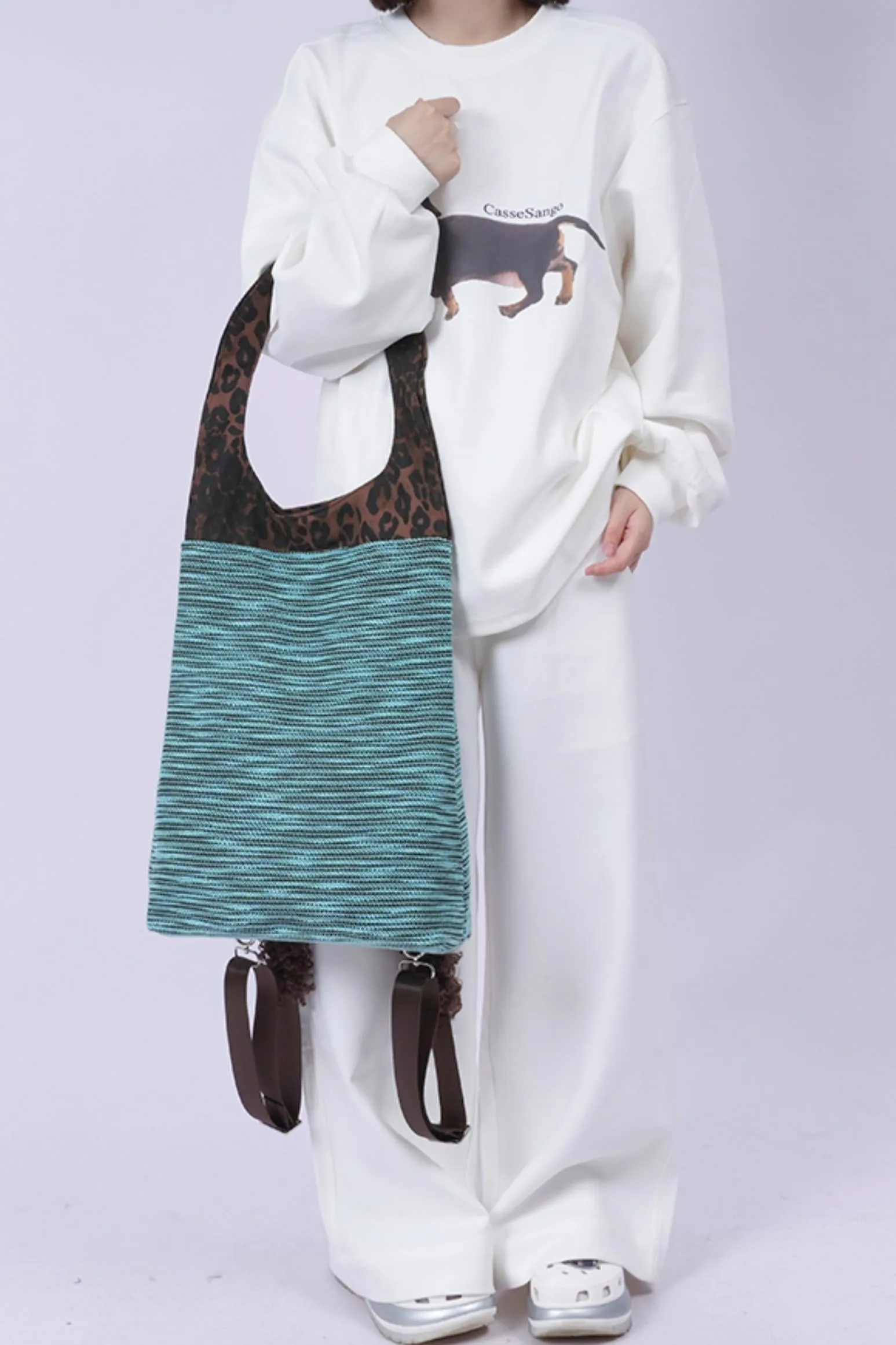 Leopard Fur Shoulder Bag