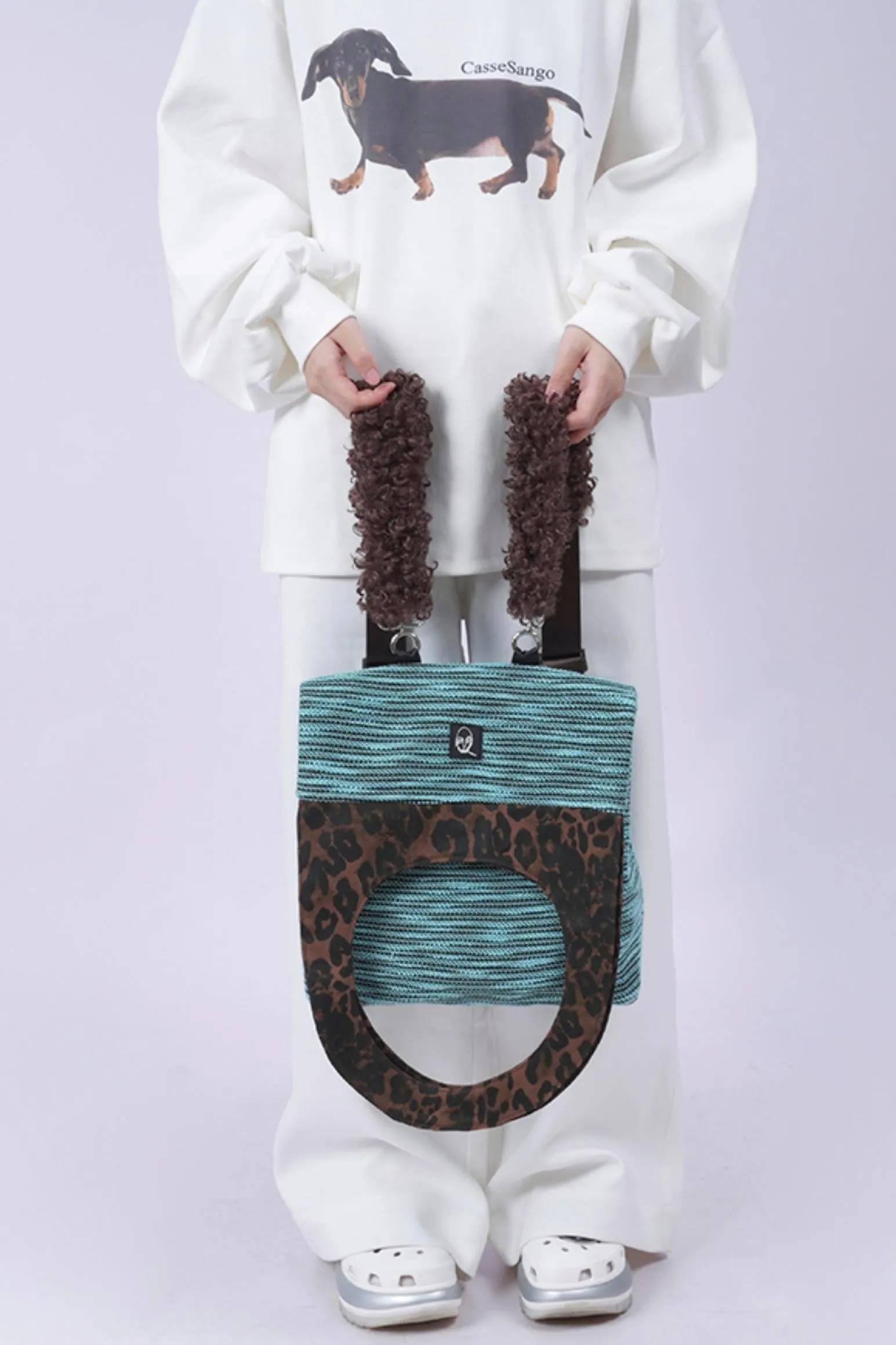 Leopard Fur Shoulder Bag