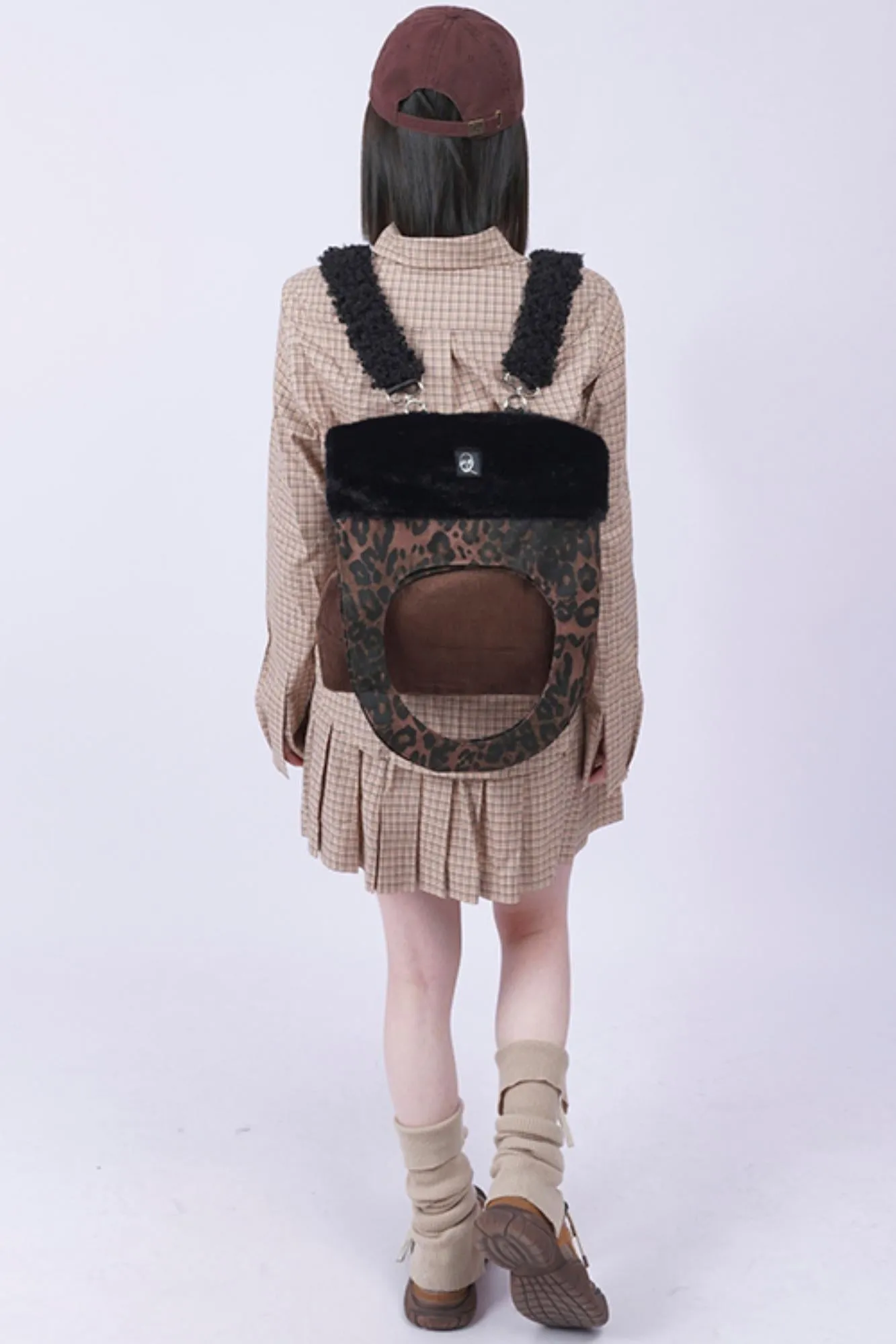 Leopard Fur Shoulder Bag