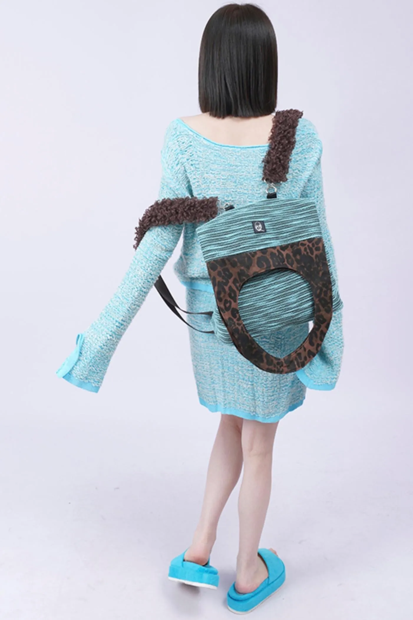 Leopard Fur Shoulder Bag