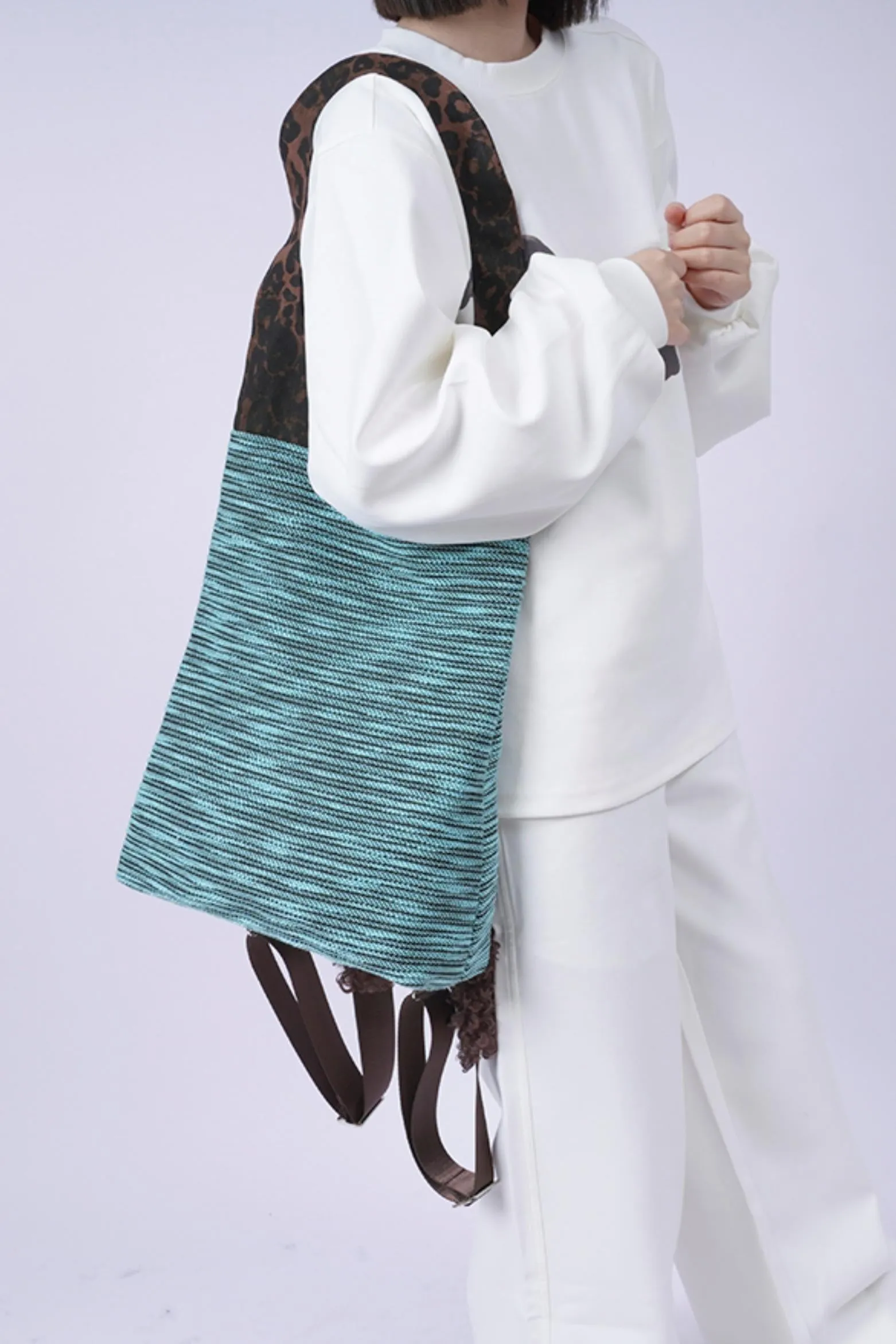 Leopard Fur Shoulder Bag