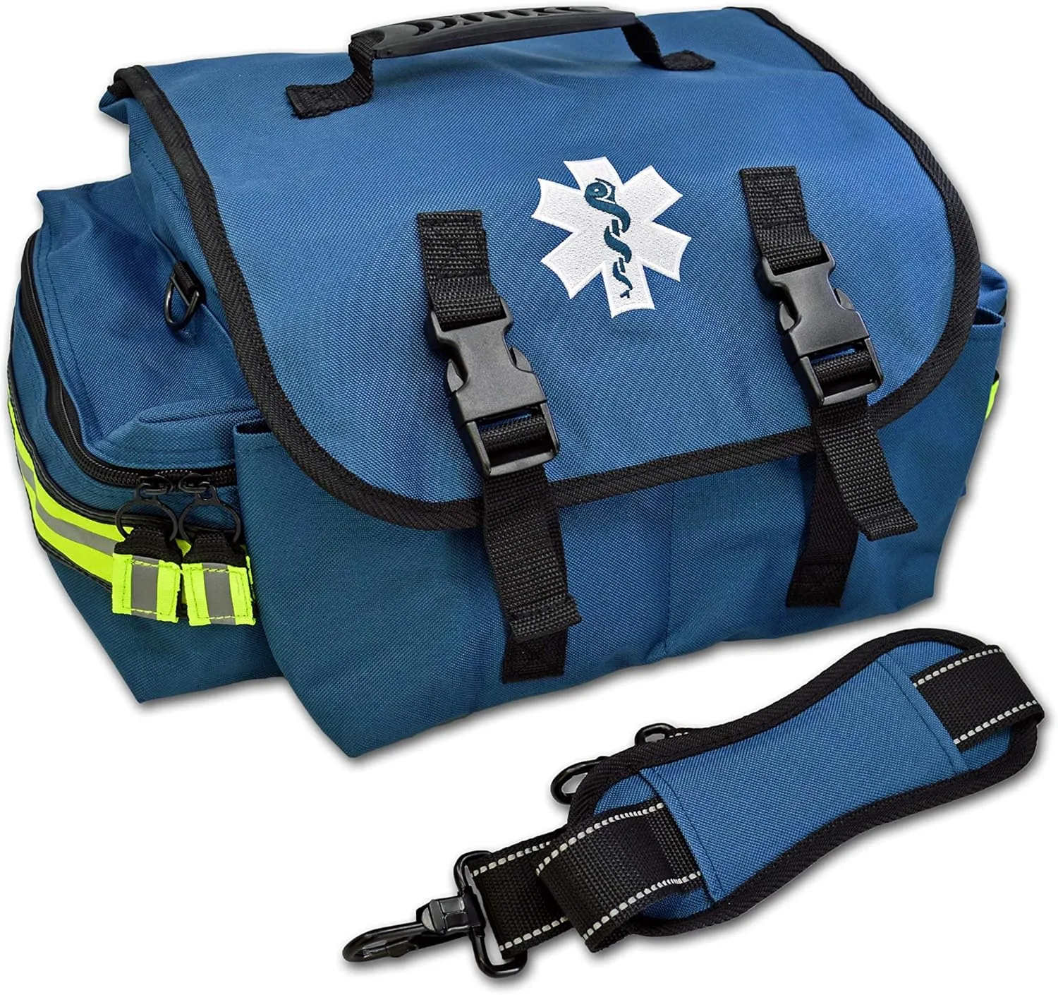 Lightning X Customizable Small Medic First Responder EMT Trauma Bag w/Embroidered Name Patch - BLUE