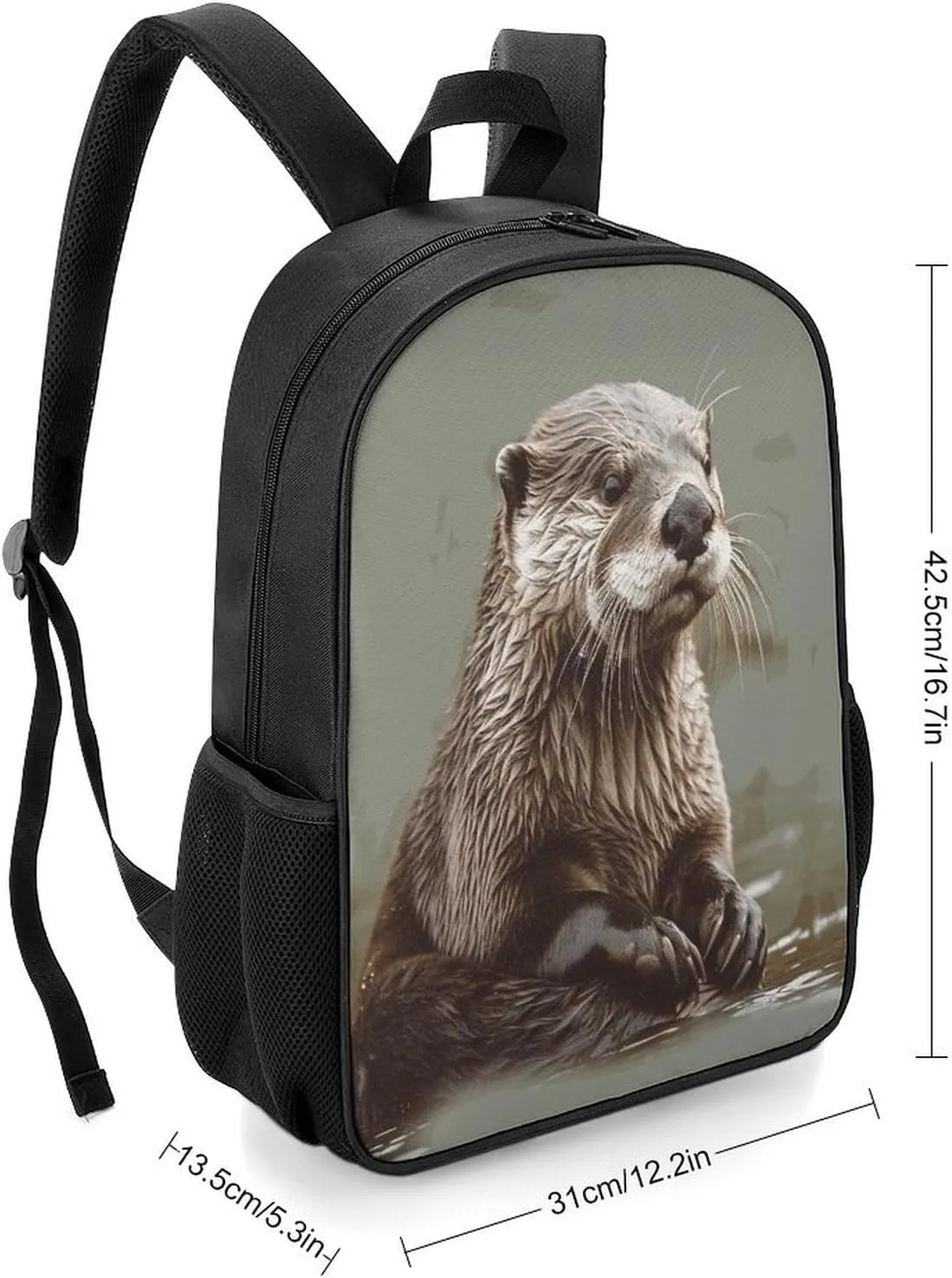 Lightweight Backpacks Cute Travel Bag Durable Beaver Animal Printing Small Travel Backpack For Women & Men