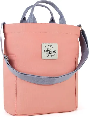Lily queen Women Canvas Tote Handbags Casual Shoulder Work Bag Crossbody