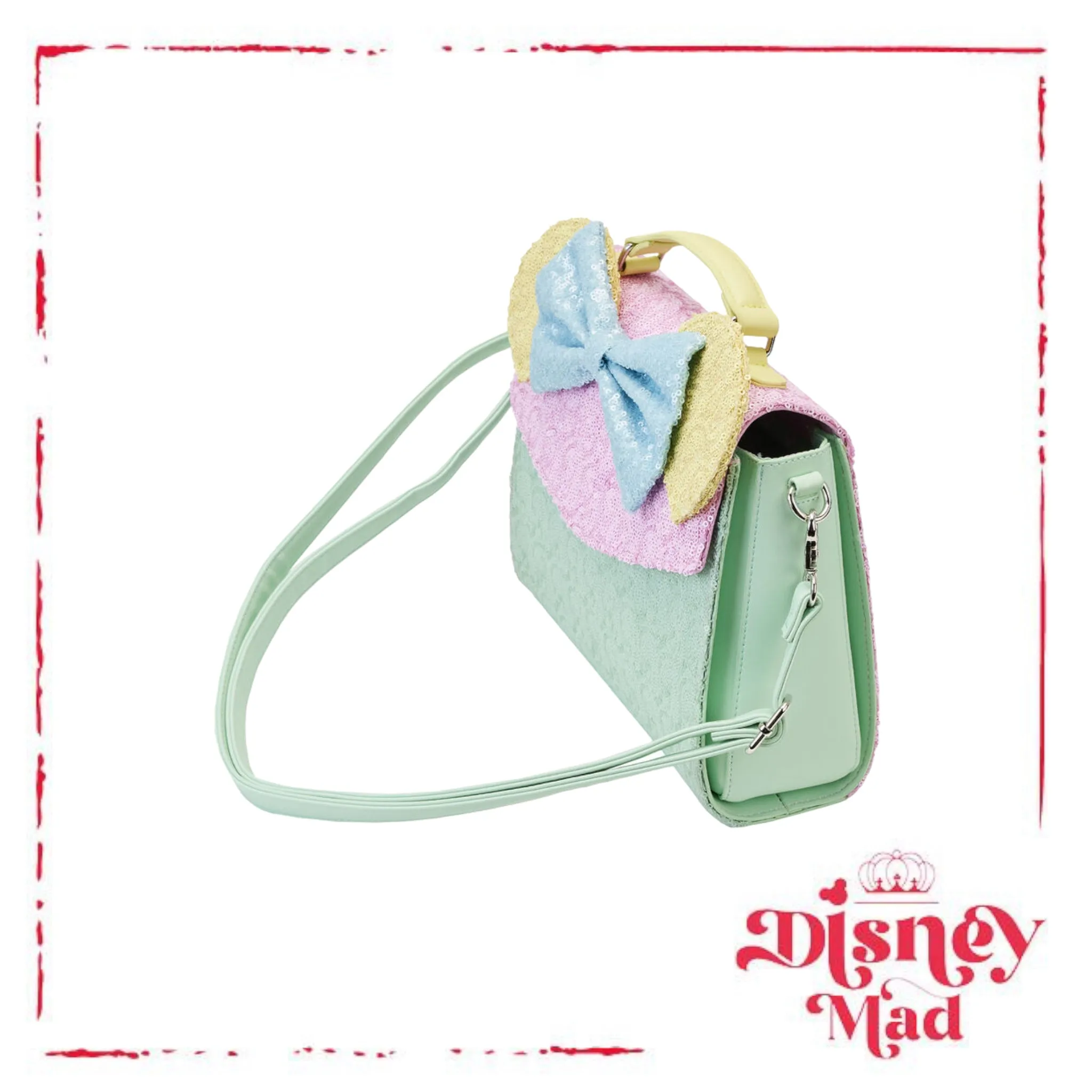 Limited Edition Exclusive - Minnie Mouse Pastel Sequin Crossbody Bag