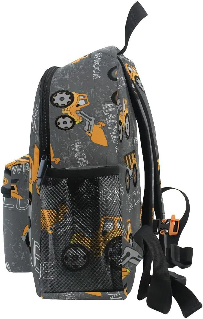Linqin Boys Tractor Backpack - Toddler Construction Mini Backpack for Preschool