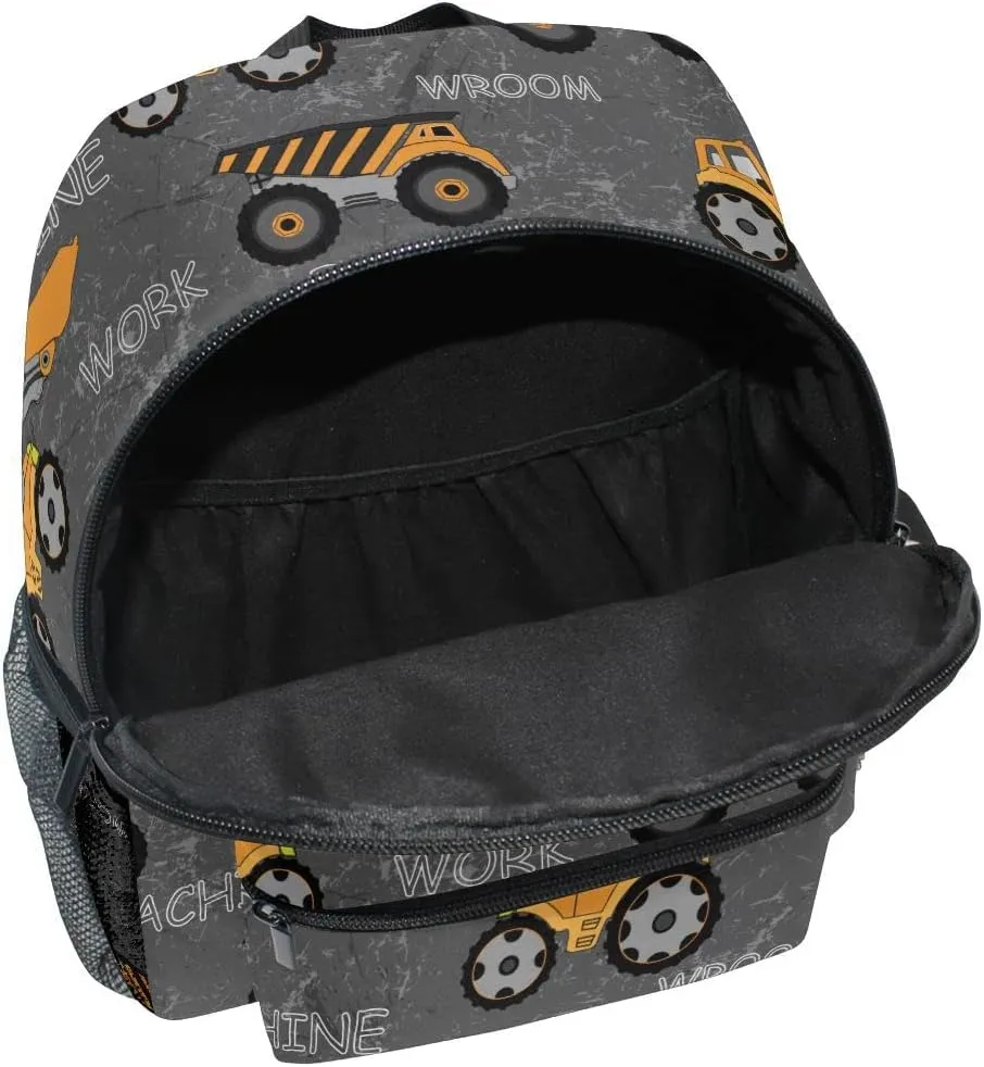 Linqin Boys Tractor Backpack - Toddler Construction Mini Backpack for Preschool